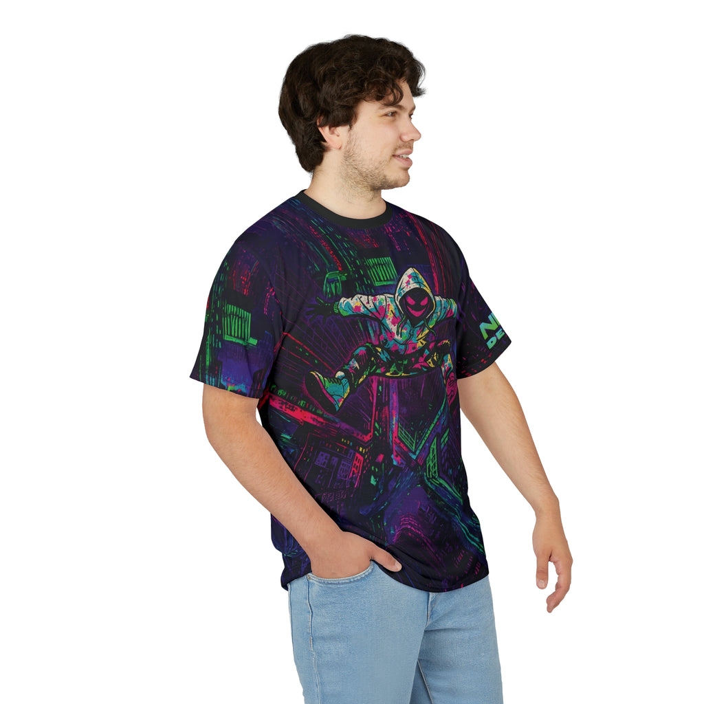 Neon Descent Cyberpunk Tee