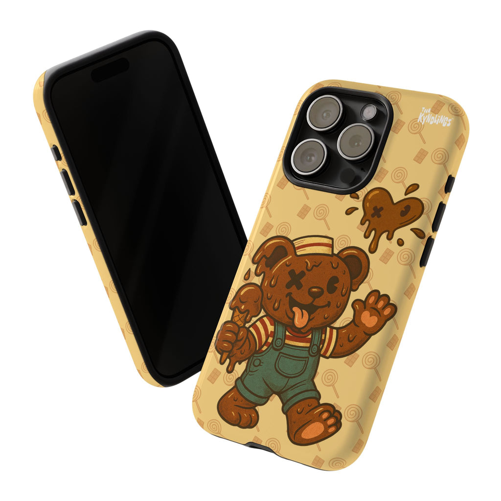ChocoBear Phone Case - Melting Chocolate Bear Design for iPhone, Samsung Galaxy, and Google Pixel