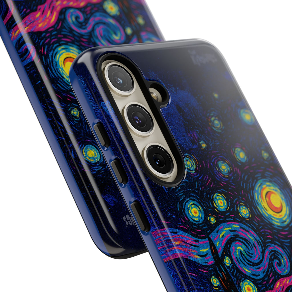 Starry Artist Phone Case | Van Gogh-Inspired Masked Art | Bold Indie Aesthetic Cover for iPhone & Samsung