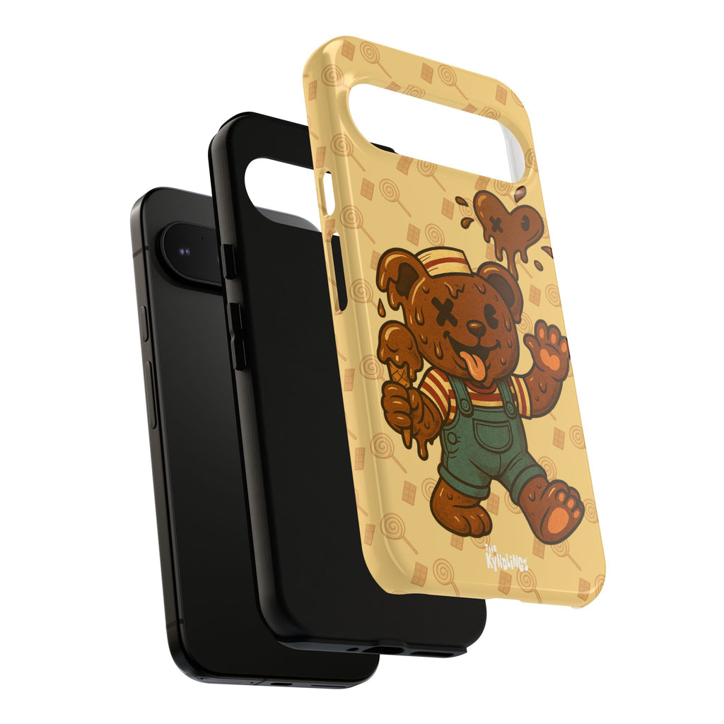 ChocoBear Phone Case - Melting Chocolate Bear Design for iPhone, Samsung Galaxy, and Google Pixel