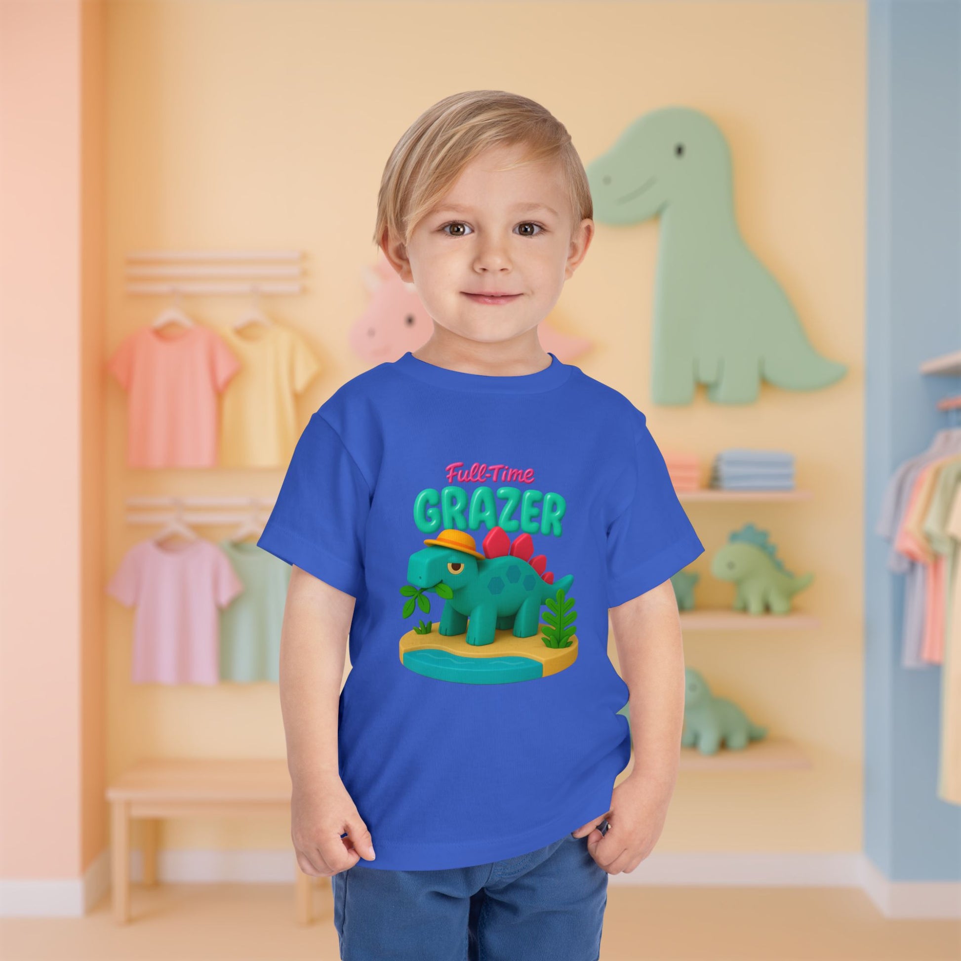 Full-Time Grazer! Steve the Stegosaurus | Toddler Dinosaur Tee