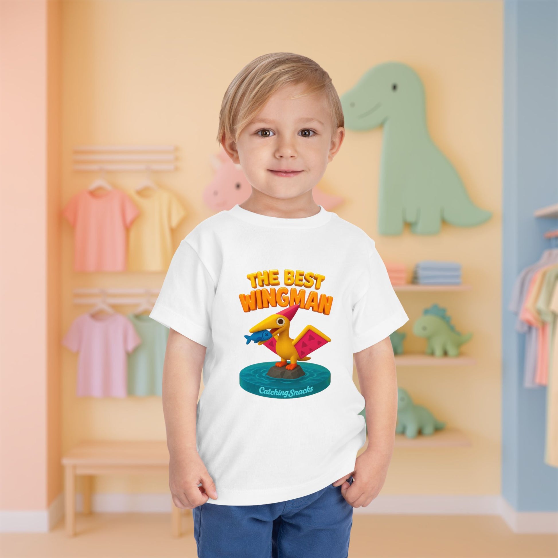 The Best Wingman, PTerry the Pterosaur | Toddler Dinosaur Tee