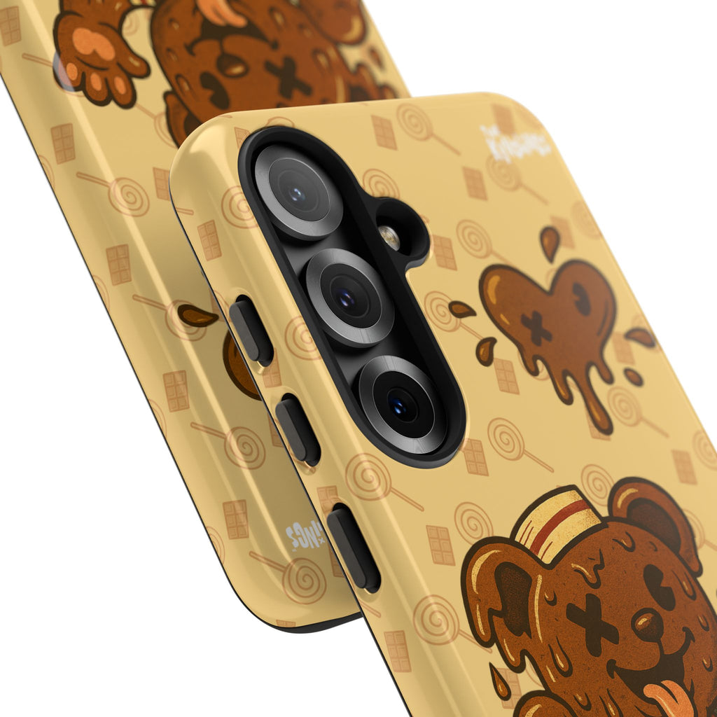 ChocoBear Phone Case - Melting Chocolate Bear Design for iPhone, Samsung Galaxy, and Google Pixel