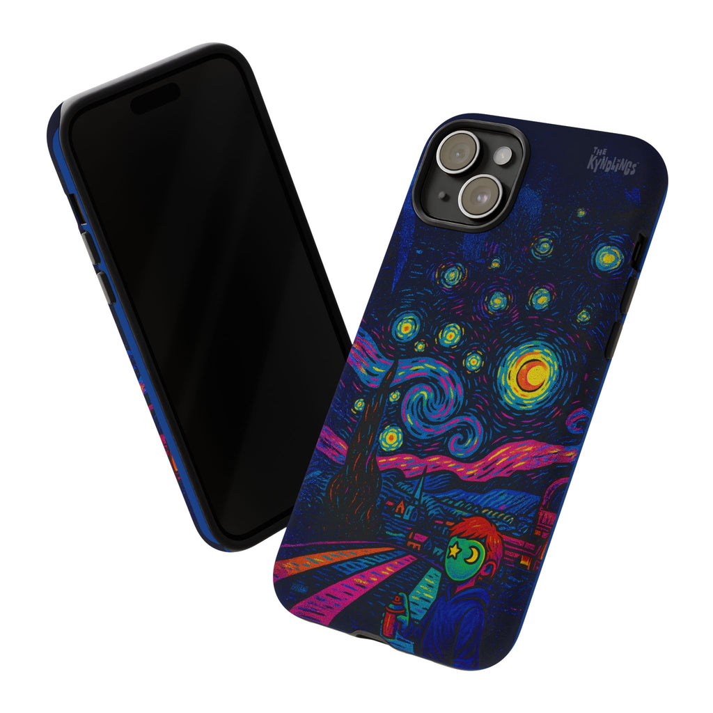 Starry Artist Phone Case | Van Gogh-Inspired Masked Art | Bold Indie Aesthetic Cover for iPhone & Samsung