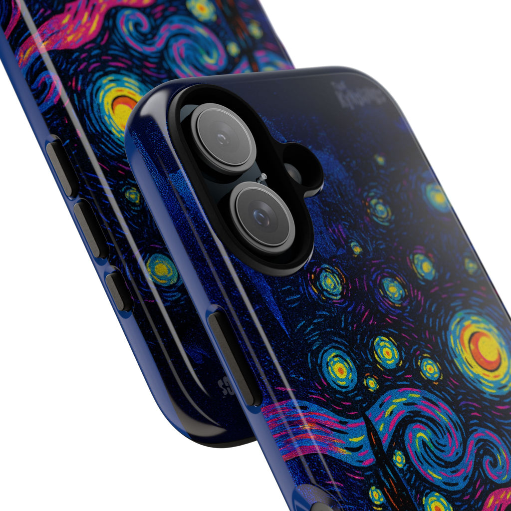 Starry Artist Phone Case | Van Gogh-Inspired Masked Art | Bold Indie Aesthetic Cover for iPhone & Samsung