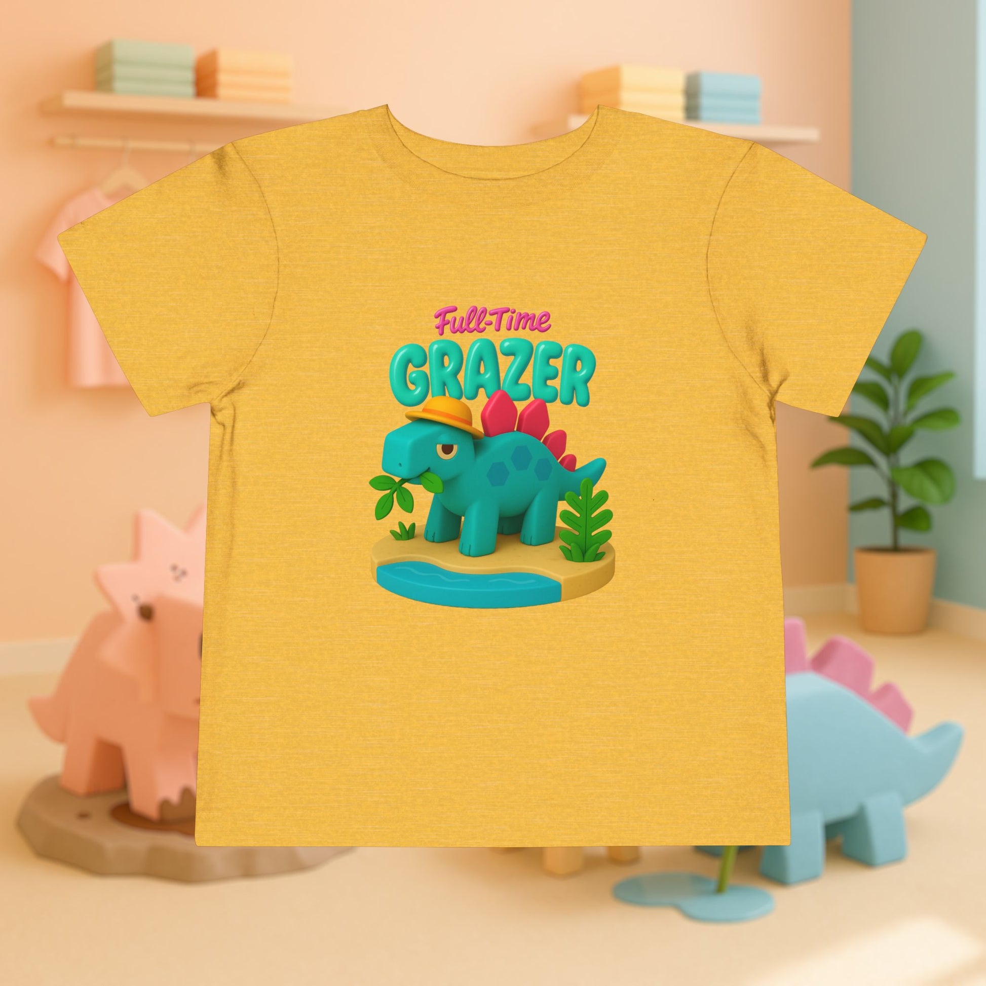 Full-Time Grazer! Steve the Stegosaurus | Toddler Dinosaur Tee