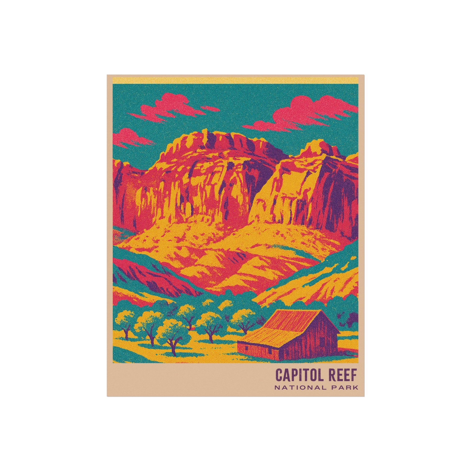 Capitol reef National Park Poster : VINTAGEGRAPH Collection