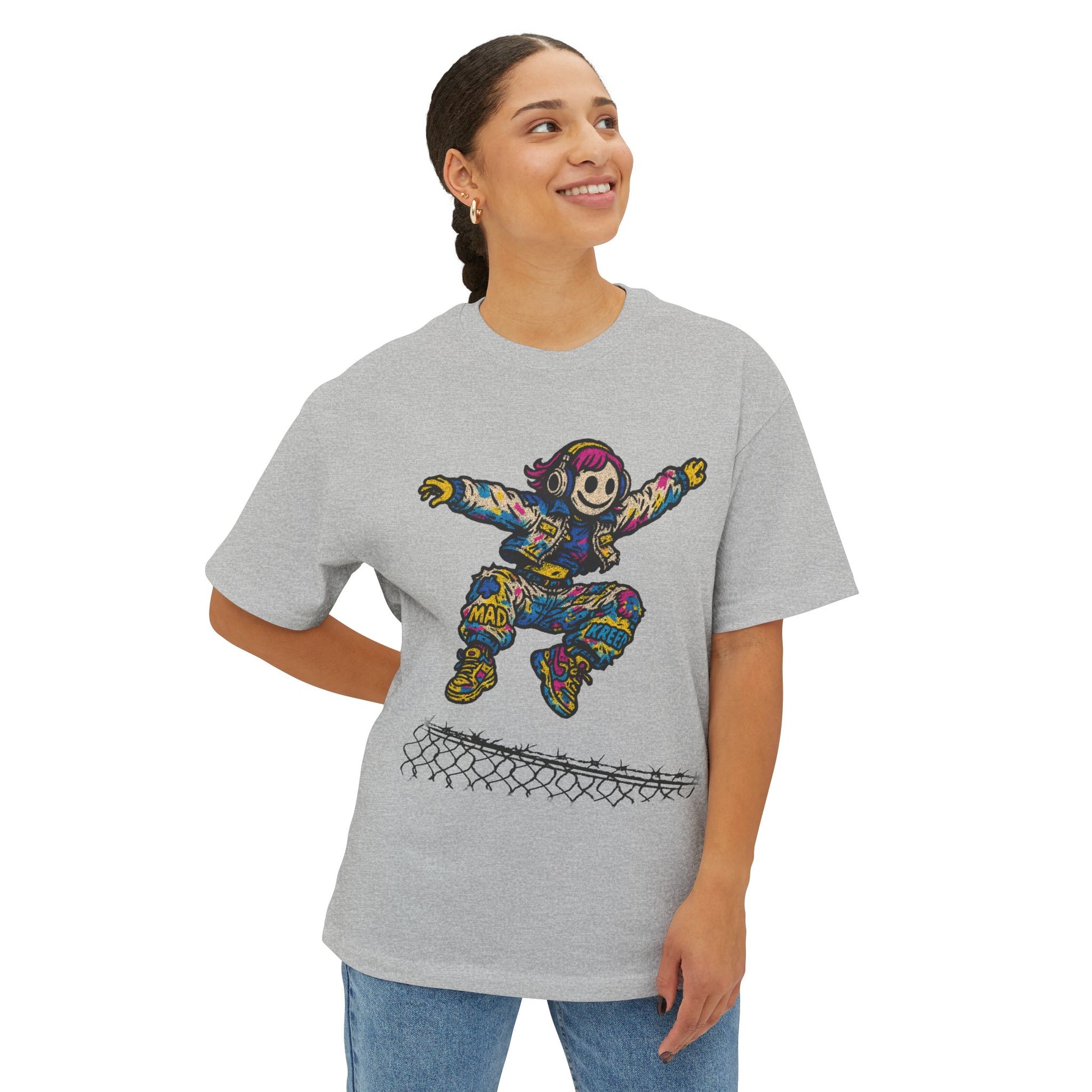 “Get Over It” Jump Shirt Oversized Boxy Tee