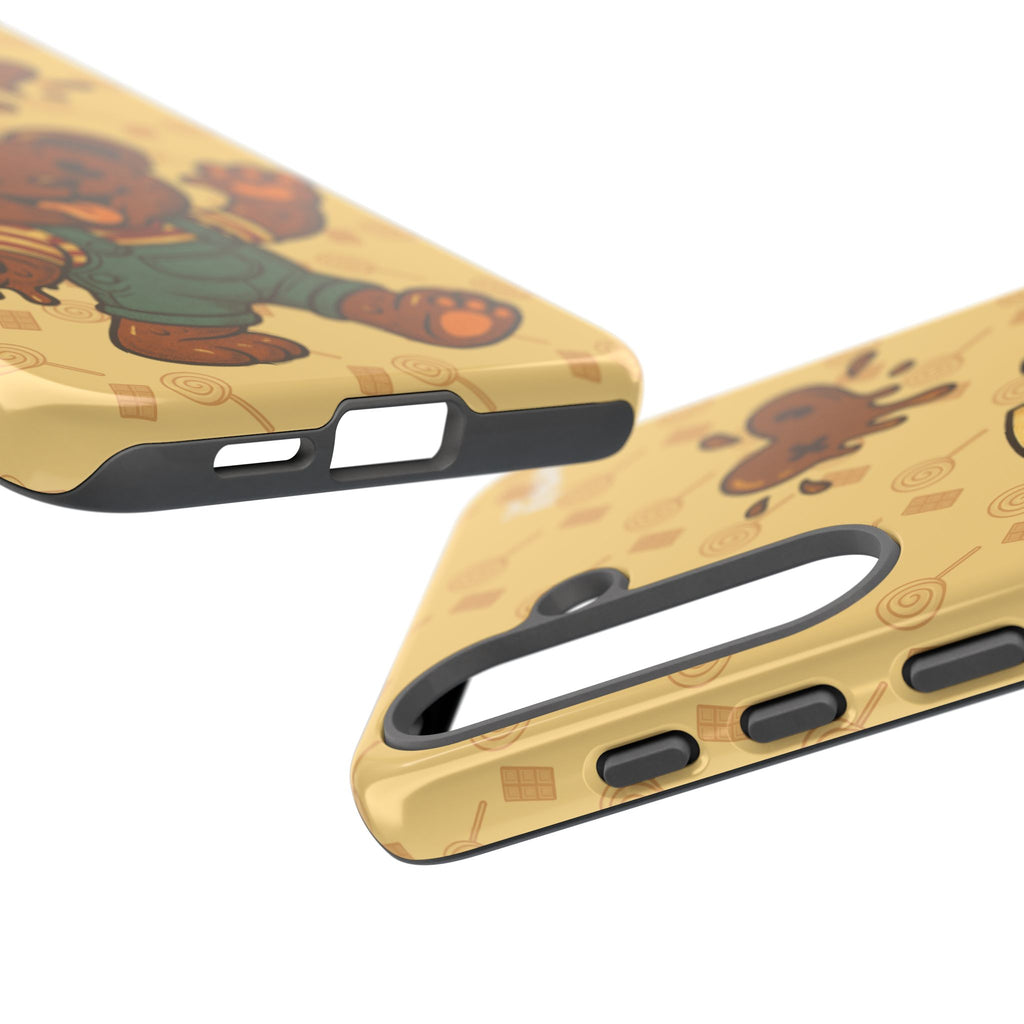 ChocoBear Phone Case - Melting Chocolate Bear Design for iPhone, Samsung Galaxy, and Google Pixel