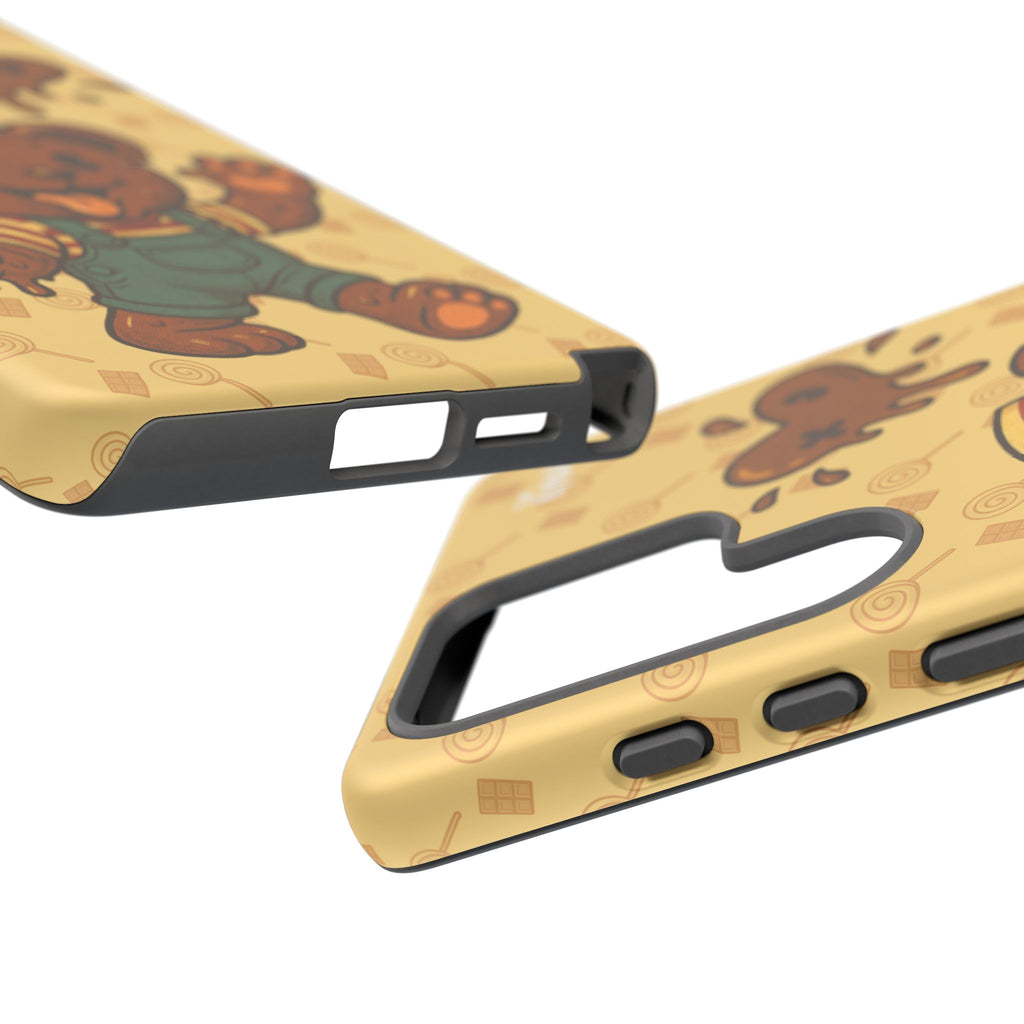 ChocoBear Phone Case - Melting Chocolate Bear Design for iPhone, Samsung Galaxy, and Google Pixel