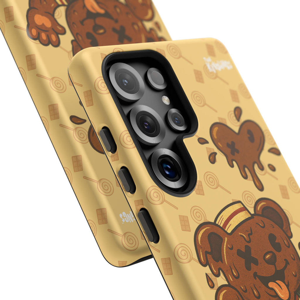 ChocoBear Phone Case - Melting Chocolate Bear Design for iPhone, Samsung Galaxy, and Google Pixel