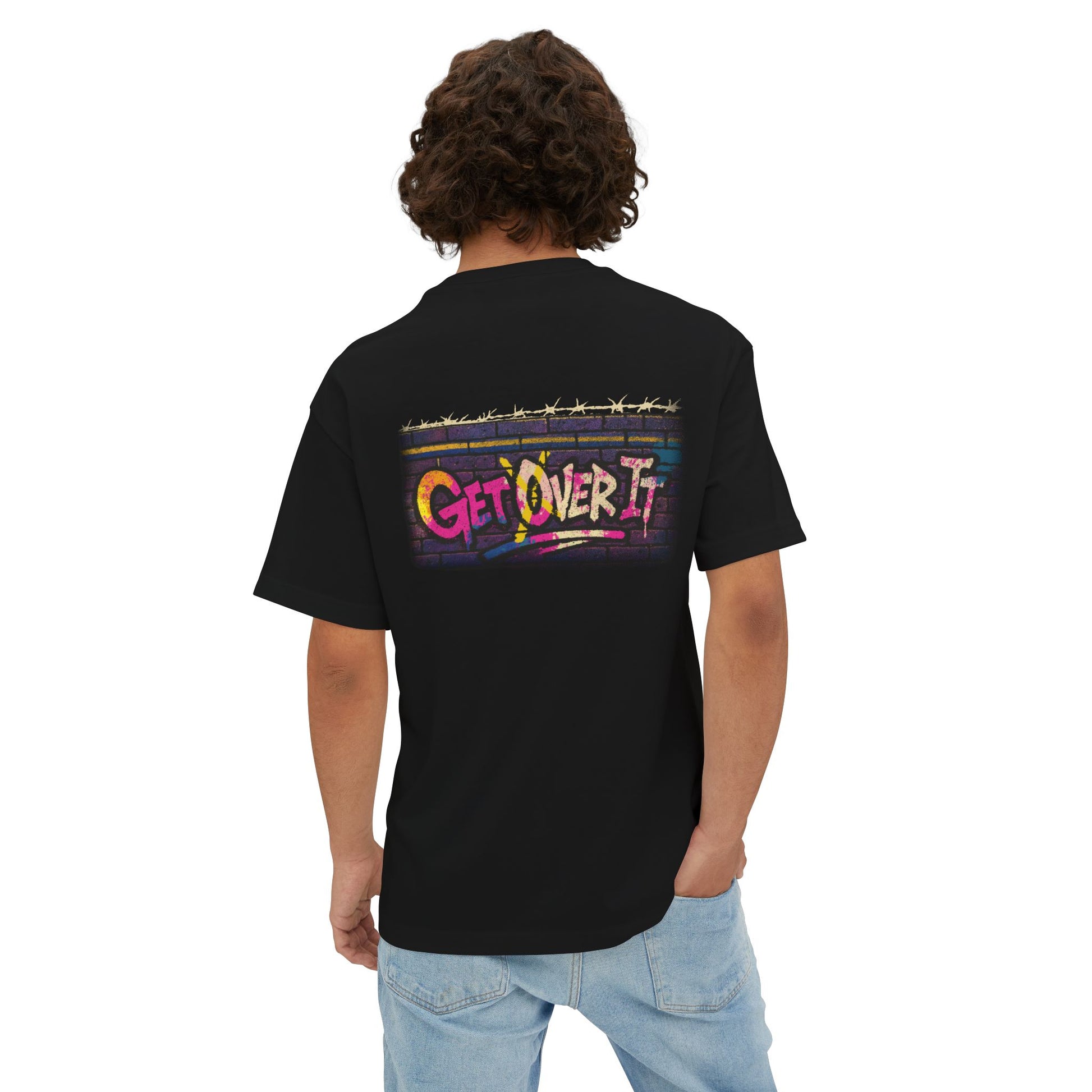 “Get Over It” Jump Shirt Oversized Boxy Tee