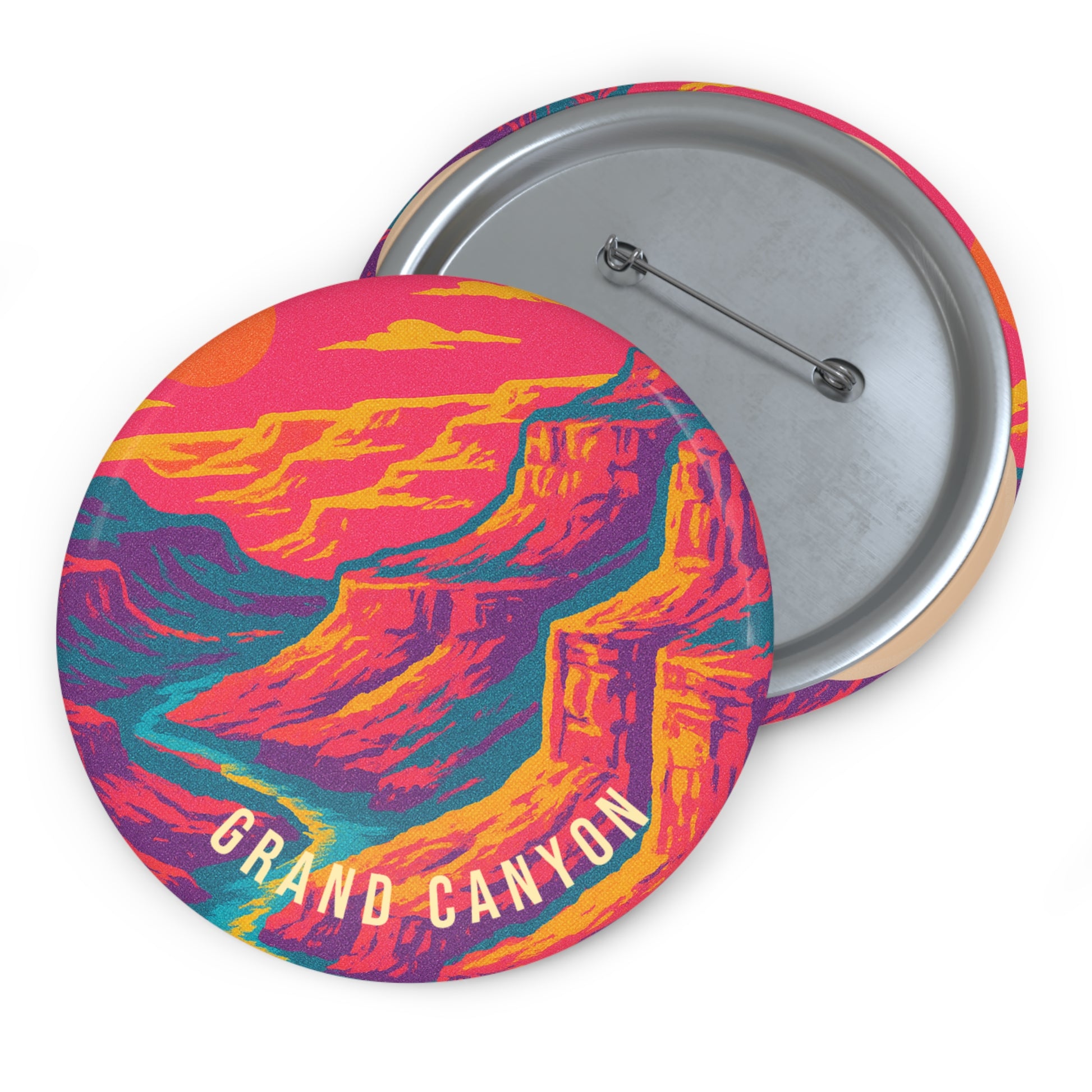 Grand Canyon Ntl Park Pin Button: VINTAGEGRAPH Collection