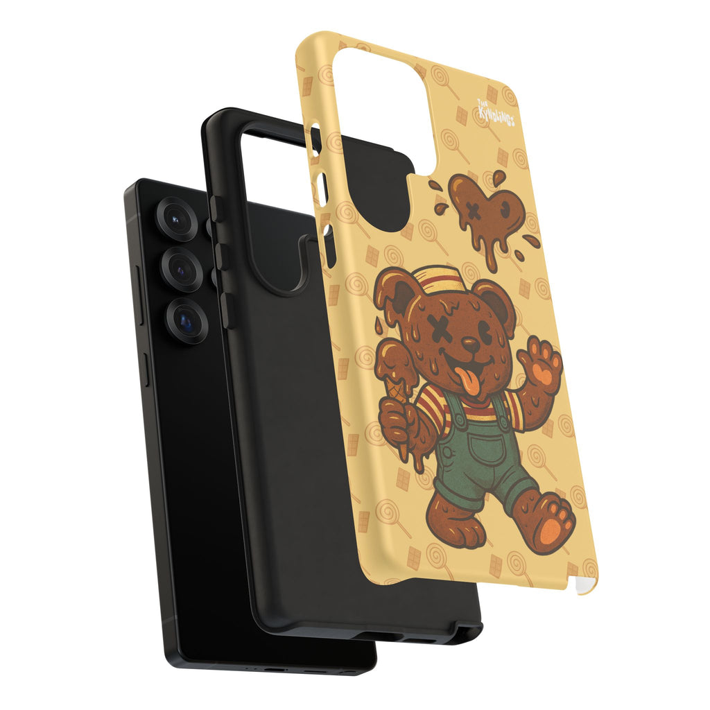 ChocoBear Phone Case - Melting Chocolate Bear Design for iPhone, Samsung Galaxy, and Google Pixel