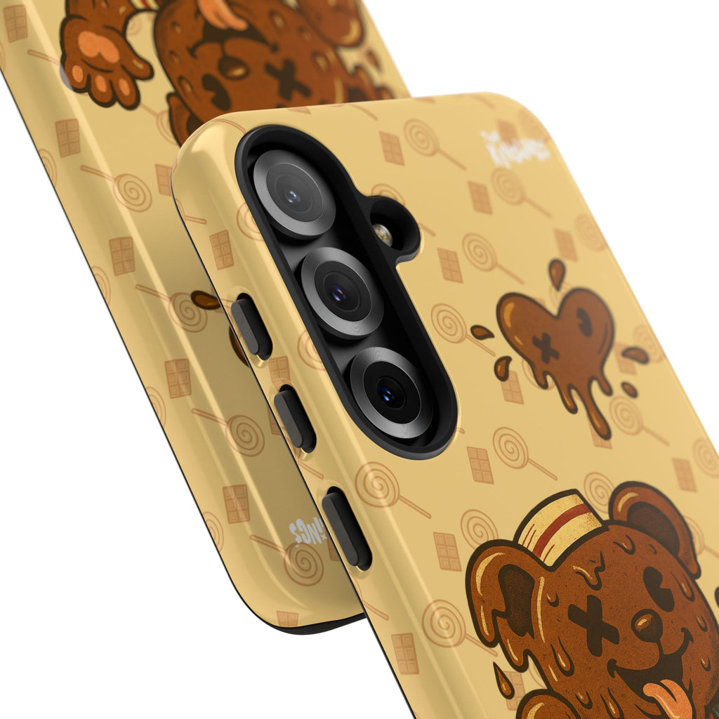 ChocoBear Phone Case - Melting Chocolate Bear Design for iPhone, Samsung Galaxy, and Google Pixel