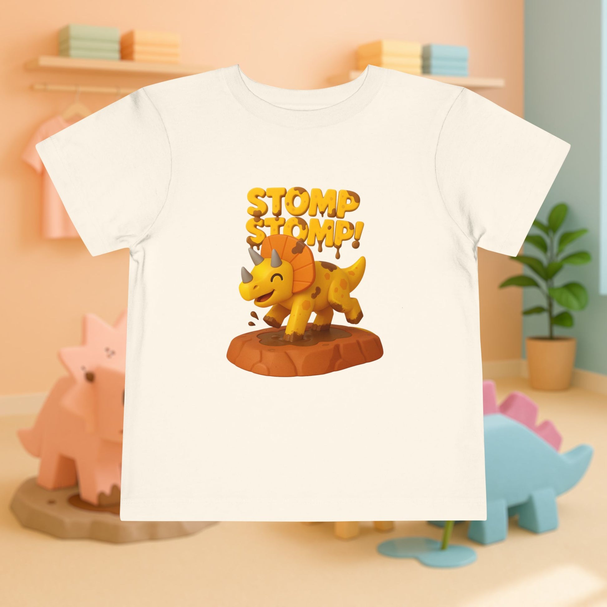 STOMP STOMP! Cera the Triceratops | Toddler Dinosaur Tee